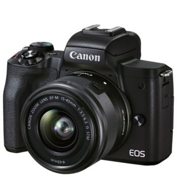 كانون EOS M50 EF-M 15-45mm F3.5-6.3 IS STM ، 24.1 MP ، 4K ، Mirrorless Digital Camera ، Black