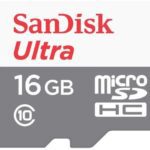 كارت ذاكرة (ميموري كارد) -Sandisk Ultra 16 GB Class 10 UHS-I Micro SDHC Card - SDSQUNB-016G-GN3MA