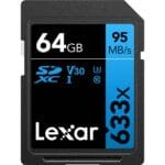 Lexar Professional 633x 64GB SDXC UHS-I Cards, Up To 95MB/s