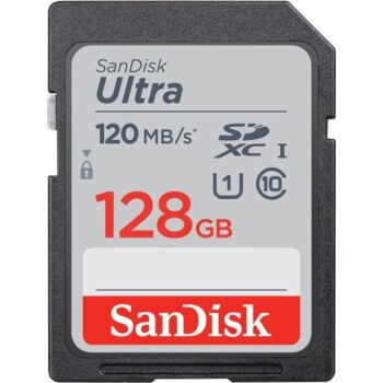 كارت ذاكرة (ميموري كارد) -SanDisk 128GB Ultra UHS-I SDXC Memory Card
