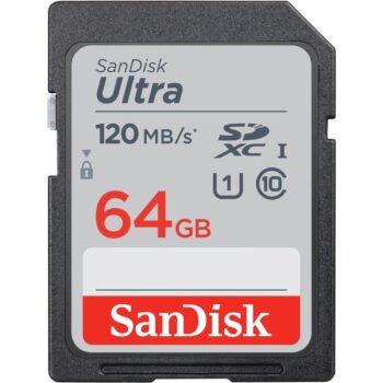 بطاقة ذاكرة SanDisk 64GB Ultra UHS-I SDXC Memory Card