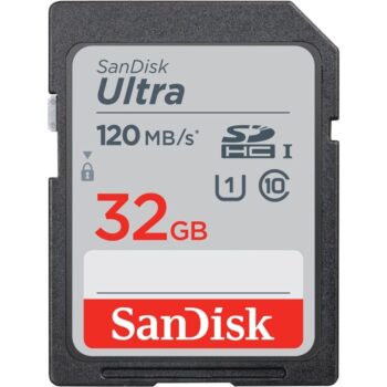 كارت ذاكرة (ميموري كارد) - SanDisk 32GB Ultra UHS-I SDHC Memory Card