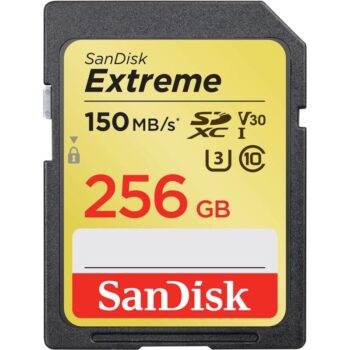 كارت ذاكرة (ميموري كارد) -SanDisk 256GB Extreme UHS-I SDXC Memory Card