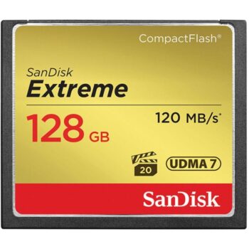 كارت ذاكرة (ميموري كارد) -SanDisk 128 GB Extreme CompactFlash Memory Card