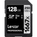ذاكرة تخزين Lexar 128GB Professional 1667x UHS-II SDXC Memory Card