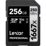 ذاكرة تخزين Lexar 256GB Professional 1667x UHS-II SDXC Memory Card