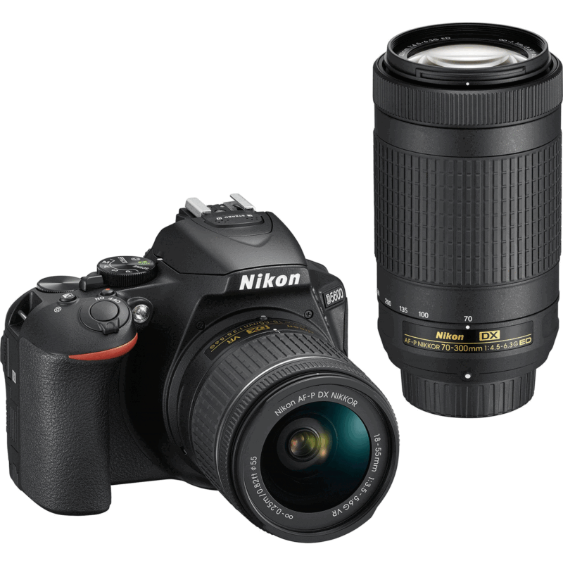 Nikon-D5600-DSLR-Camera-with-18-55mm-and-70-300mm-Lenses Nikon D5600 DSLR Camera with 18-55mm and 70-300mm Lenses