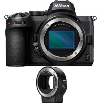 هيكل كاميرا رقمية بدون مراة من نيكون Z5 مع حزمة مهايئ تركيب Nikon FTZ (عنصرين)