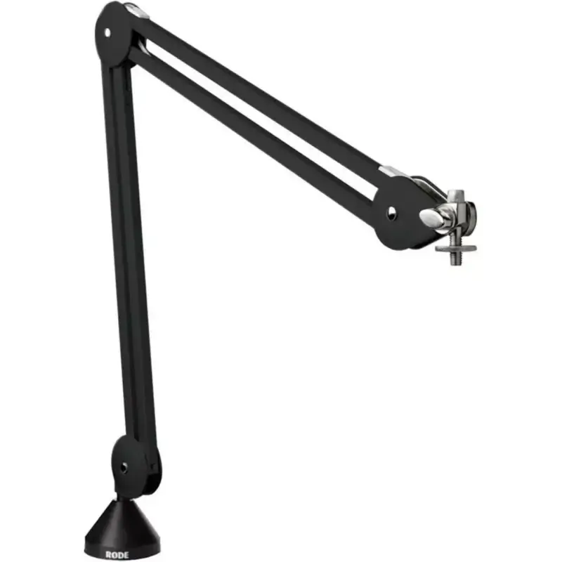 rodepsa1 The PSA1 is a professional studio boom arm that allows easy and precise placement of a microphone. It features an innovative parallelogram design that keeps the mic direction constant as the height is adjusted, as well as internal springs for quiet operation.