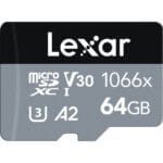 بطاقة ذاكرة ليكسر 64GB Professional 1066x UHS-I SDXC (سلسلة SILVER)
