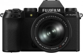 FUJIFILM X-S20 Mirrorless Camera Body, w/FUJINON XF18-55mmF2.8-4 R LM OIS Lens Kit, Black