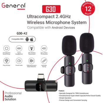 General Wireless G30 microphones