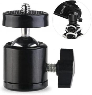 Mini Ball Head For Camera/Tripod Ballhead Luminum Alloy 360 Degree Rotating