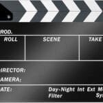 Acrylic Plastic 10x12in (25x30cm) Dry Erase Director's Clapboard – Movie Clapper Board with White/Black Sticks