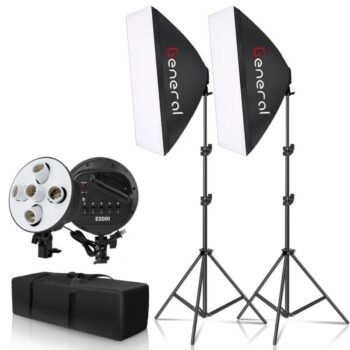TL-5 Lighting Kit - 2 Softboxes with 5-Socket Lamp Holder