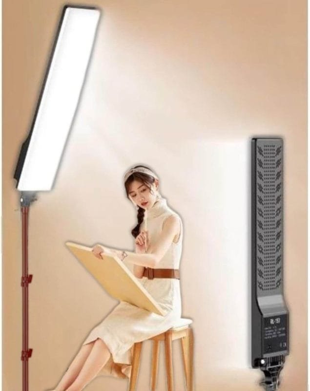 General-Pro-RL-100-Strip-Fill-Light-1 RL-150 Strip Fill Light Photography Light Panel with Stand and Remote Control