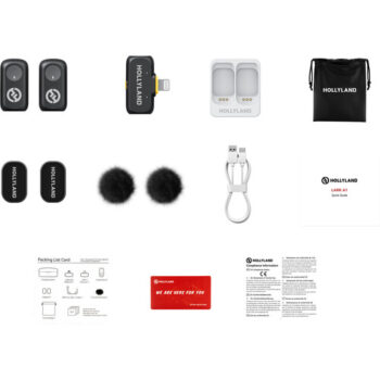 Hollyland LARK A1 Mini Duo 2-Person Wireless Microphone System (Lightning / 2.4 GHz)