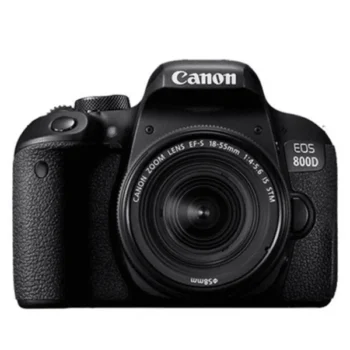 كاميرا EOS 800D DSLR من كانون EOS 800D مع 18-55 مم (مستعملة)