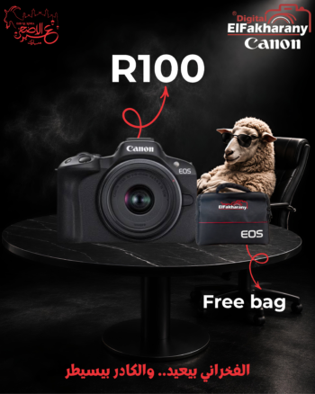 Canon EOS R100 Mirrorless Camera – 24.1MP RF Mount 4K Camera with RF-S 18-45mm Lens& free bag