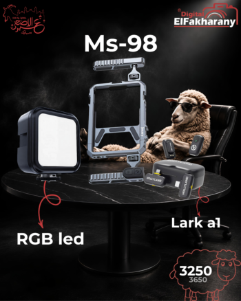 MS-98 &RGB Light & LARK A1 Wireless Microphone Kit