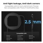 K&F CONCEPT 6.1 inch Magnetic Lens Filter Mount Adapter with 67mm CPL Filter for iPhone, Compatible with 17/16/15/14/13/12, 16/15/14/13/12 Pro
