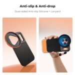 K&F CONCEPT Double-Sided Magnetic Lens Filter Mount Adapter with 58mm CPL Filter, Compatible with iPhone 17 Pro and 58mm Threaded Filters, CPL Filter Compatible with iPhone Camera Lens