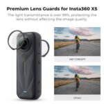واقيات العدسات K&F CONCEPT Premium المتوافقة مع Insta360 X5