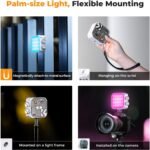K&F Concept Bi color Video Light 2000mAh Rechargeable (1)