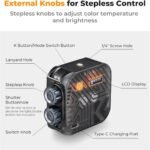 K&F Concept Bi color Video Light 2000mAh Rechargeable (1)