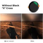 مرشح K&F Concept Nano-X Series 2 في 1 متغير ND و CPL (67 مم، من 2 إلى 6 درجات)