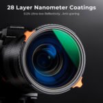 مرشح K&F Concept Nano-X Series 2 في 1 متغير ND و CPL (67 مم، من 2 إلى 6 درجات)