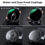 مرشح K&F Concept Nano-X Series 2 في 1 متغير ND و CPL (67 مم، من 2 إلى 6 درجات)