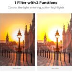 K&F Concept Nano-X Series 2-in-1 Variable ND2-400 & Black Mist Filter (82mm, Grade 14, 1 to 9-Stop) (2)