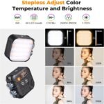 K&F Concept RGB Video Light 2500-9900K CRI96+ 2000mAh Black (KF34.036)