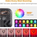 K&F Concept RGB Video Light 2500-9900K CRI96+ 2000mAh Black (KF34.036)