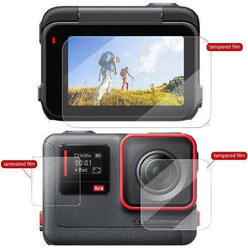TELESIN Tempered Glass Film Set for Insta360 ACE Pro (10)