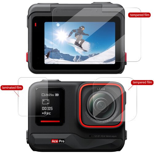 TELESIN Tempered Glass Film Set for Insta360 ACE Pro (4)
