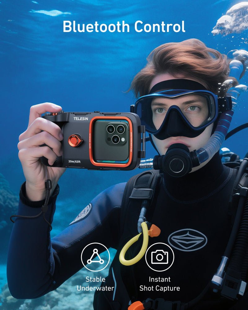 TELESIN Underwater Diving Phone Case1