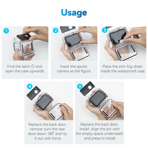 TELESIN Waterproof Case for GoPro HERO1211109 (17)