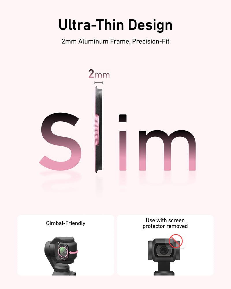 Telesin Pocket 43 Filter Kit (VND+ 14 Black Mist+Cool Rose+CPL)