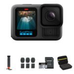 حزمة GoPro Hero13 + بطاقة SanDisk micro SD سعة 64 جيجابايت مع بطارية إضافية – أسود (1)